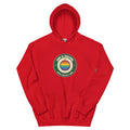 Camp as Christmas rainbow bauble badge hoodie — festive LGBTQ+ hoodie by KWEEN!