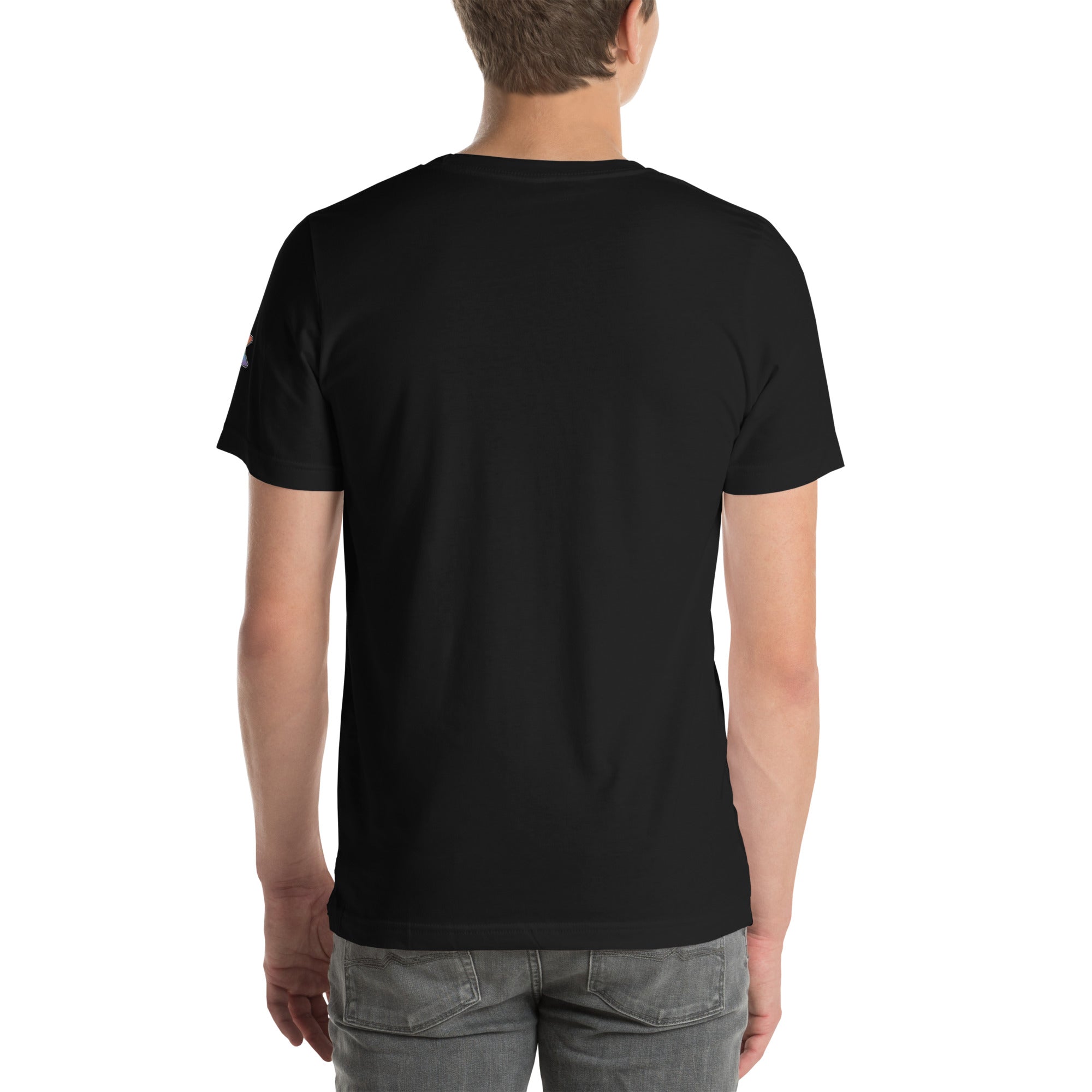 drag pride t-shirt — Certified Diva print, black t-shirt back view
