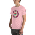 Pan & Proud badge t-shirt — pansexual pride frying pan tee by KWEEN!