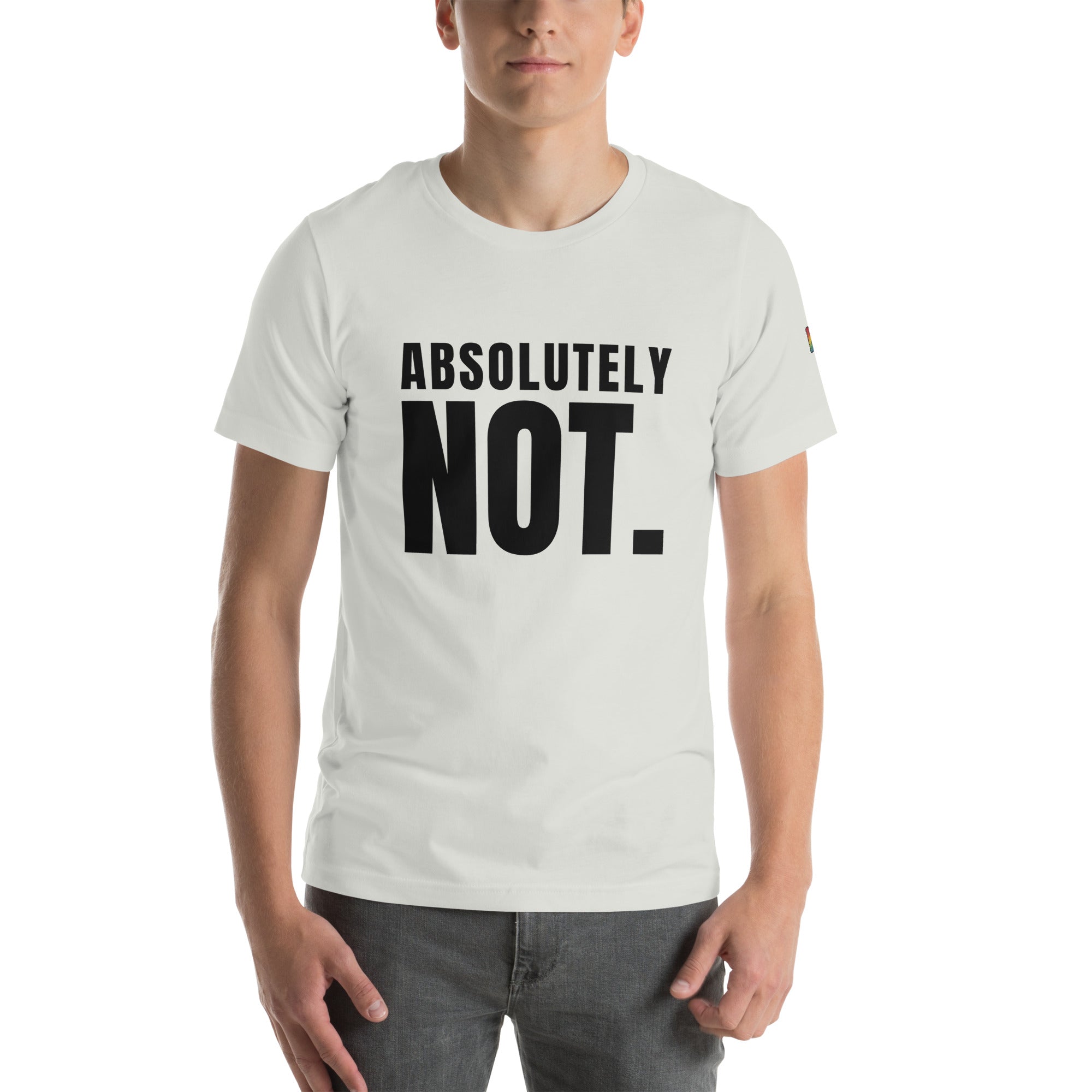sassy pride t-shirt — Absolutely Not. print, ash grey t-shirt
