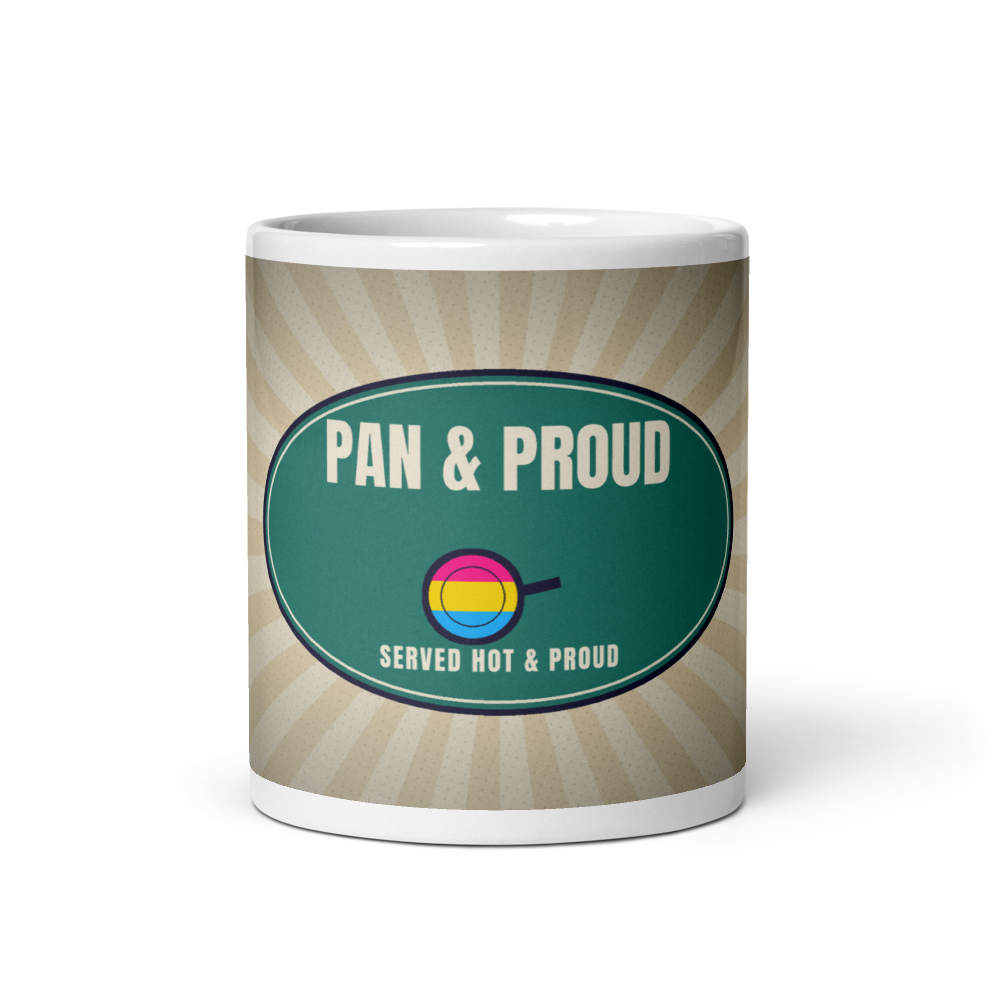 Pan and Proud mug — front view
