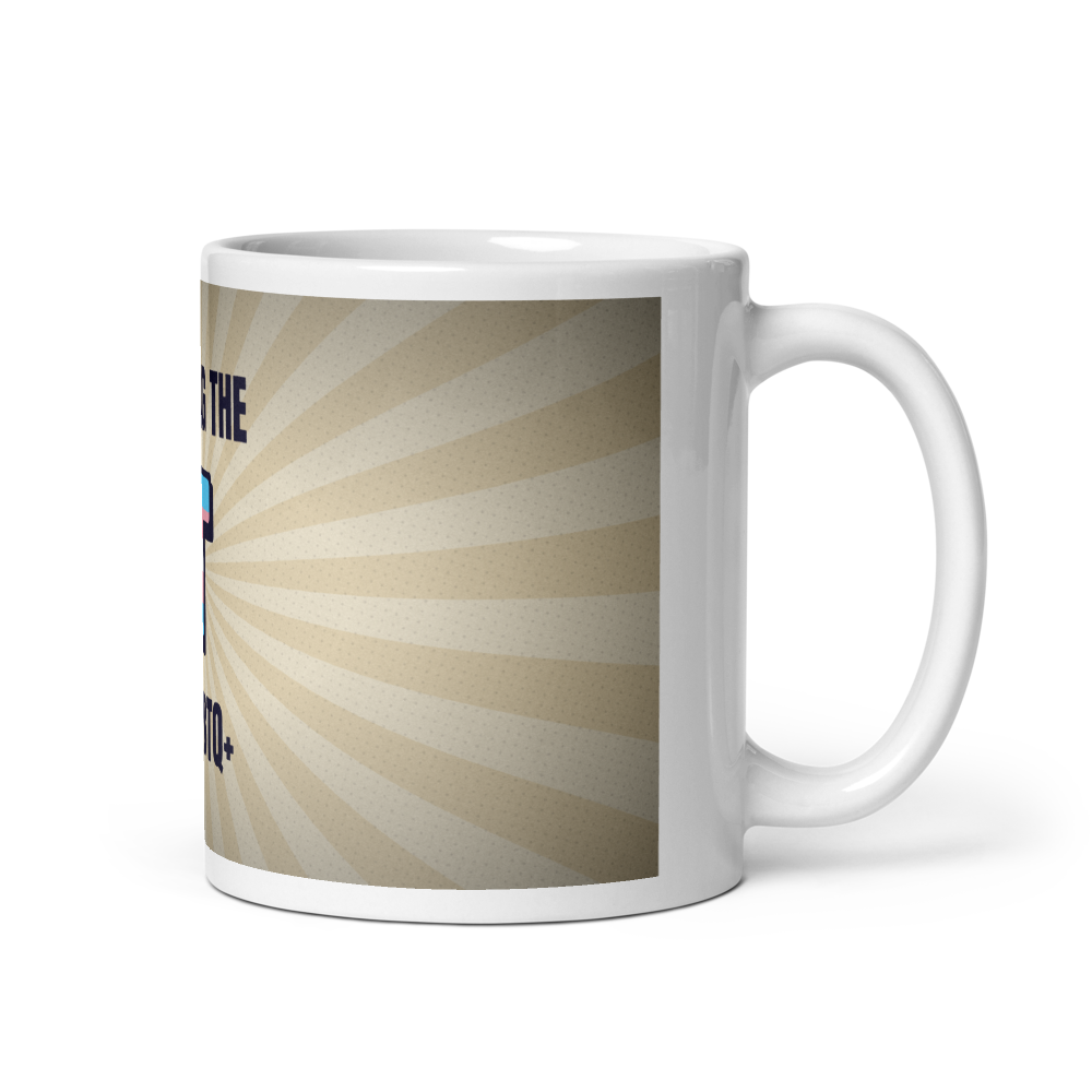 Putting the T in LGBTQ+ mug — front