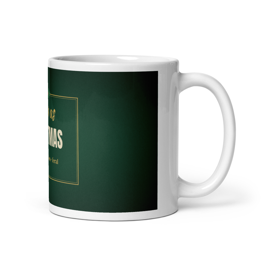 Camp as Christmas mug — front